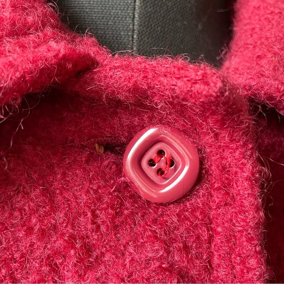 Vintage 1950s long wool and mohair blend coat size small - Picture 9 of 16